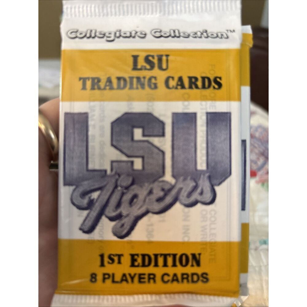 1st Edition LSU Tigers Collegiate Collection Trading Cards Factory Sealed Pack